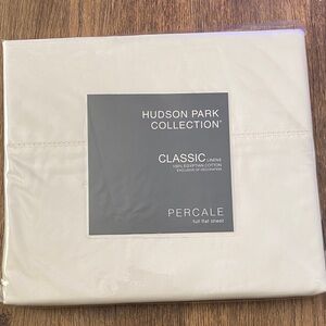 Hudson Park Collection Full Flat Sheet , Vanilla Sky